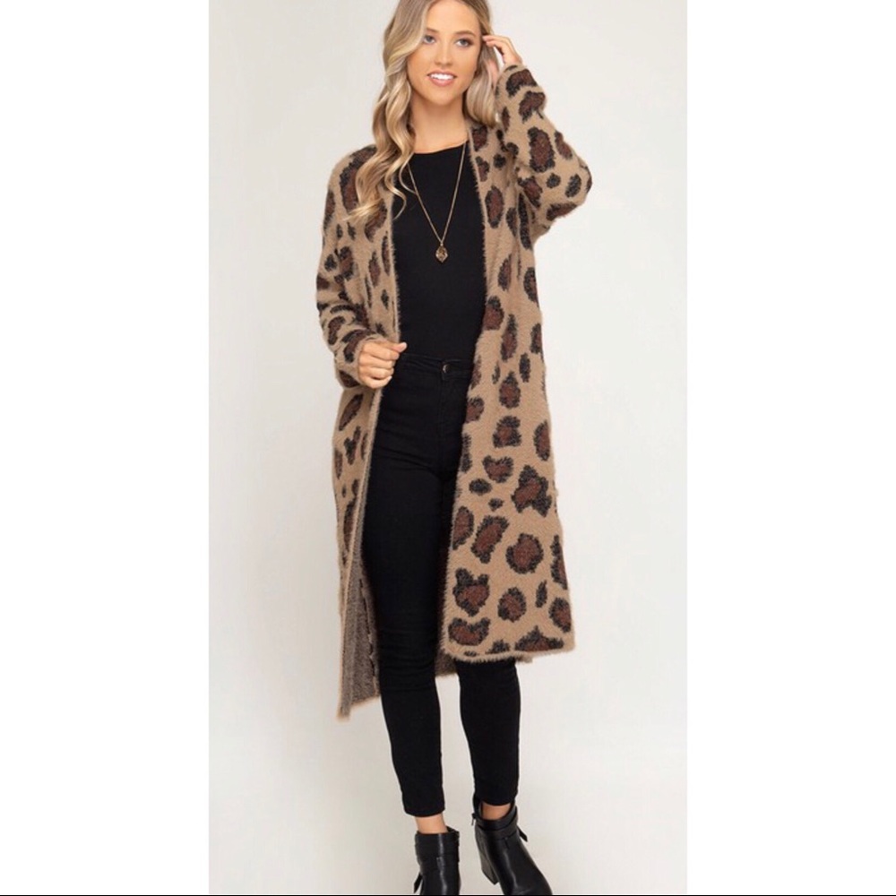 Leopard duster cardigan 🐆😍